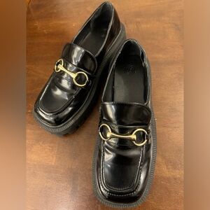 Black Patent Leather Platform Creepers by Urban Outfitters UO